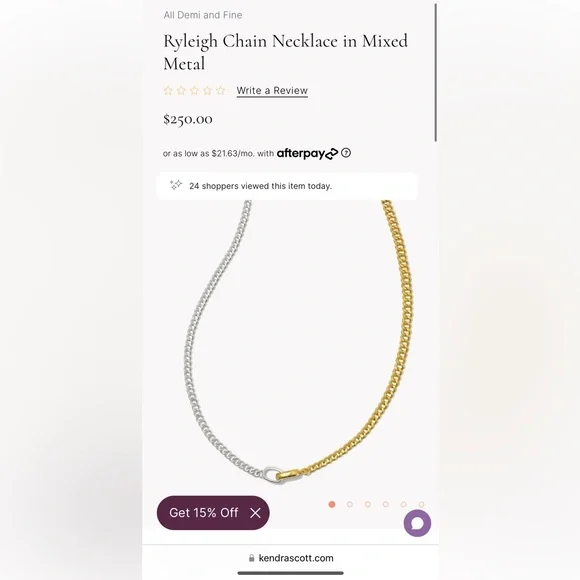 Kendra Scott necklace - Picture 2 of 9